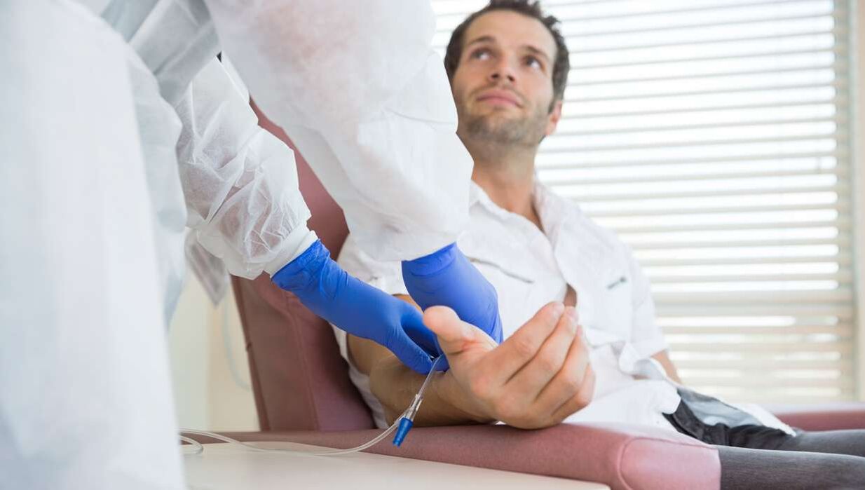 intravenös Injektiounen fir Prostatitis